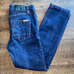 Girls 10 dark wash Hudson skinny jeans